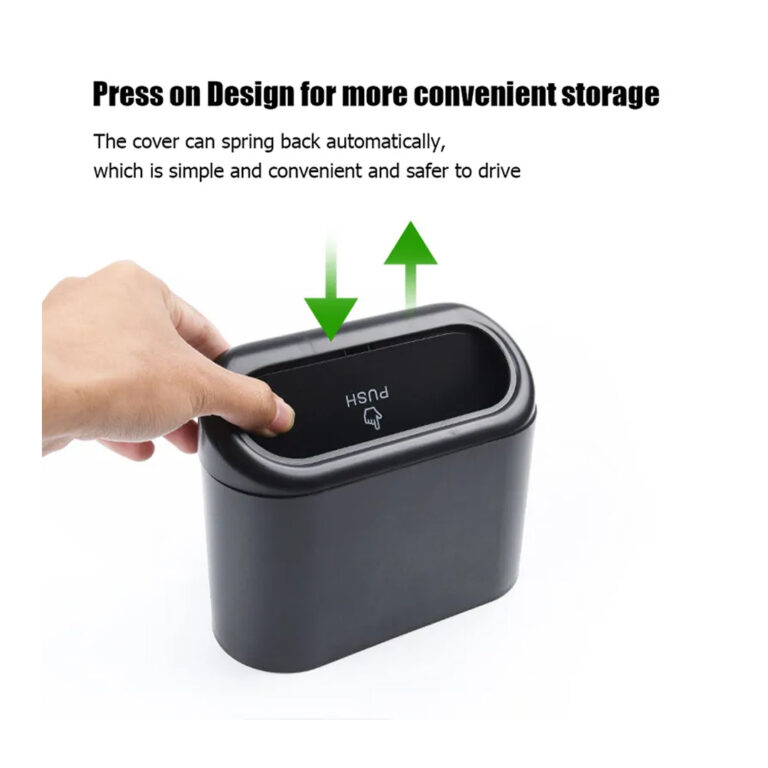 High quality Plastic Portable Car Trash Can is Multi-Use, Leak-Proof, and Space-Saving