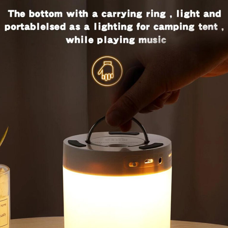 Portable Wireless Bluetooth Speaker Mini Player Touch Pat Light Colorful LED Night Light