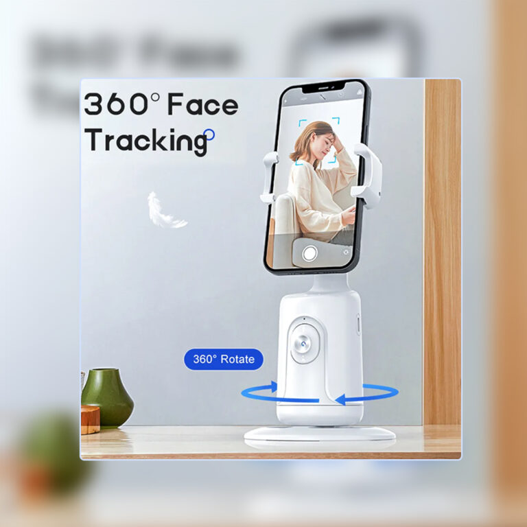 Battery Powered 360° Mobile Stand with Auto Face Tracking