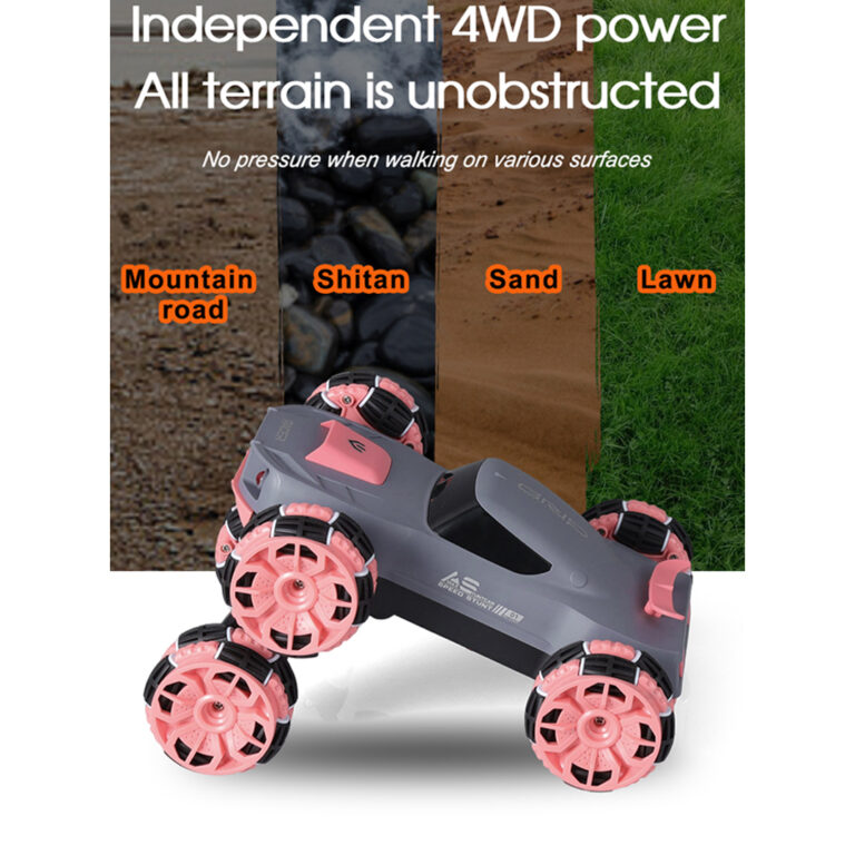 High Performance Six Wheel Swing Arm Stunt Car With Remote Control 2.4G and 360 Degree Rotation