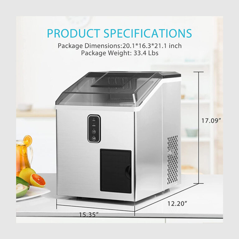 2 in 1 Portable Electric Ice Maker with LCD Display Indicator Capacity up to 15 kg