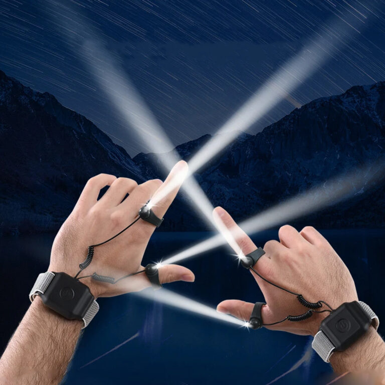 Rechargeable LED Finger Flashlight Gloves Shaped Magnetic Flashlight