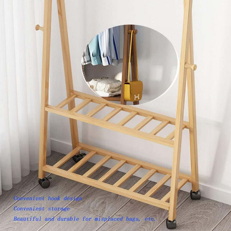 Clothes Rack with Two Bottom Shelves