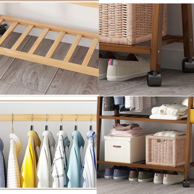 Clothes Rack with Two Bottom Shelves