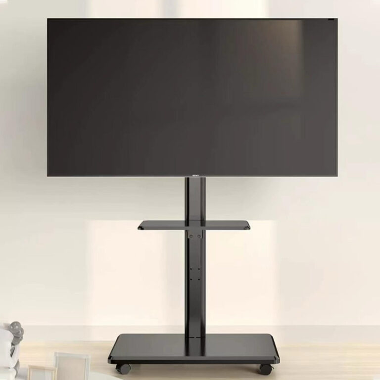 Mobile TV Stand for Screens from 32 - 75 inches with Adjustable Height