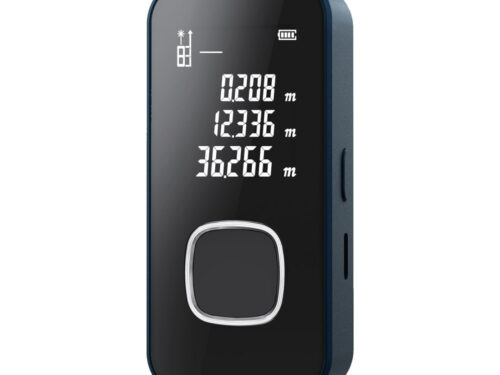 Powerology Laser Distance Measurer Up to 60M with a Rechargeable Digital Display