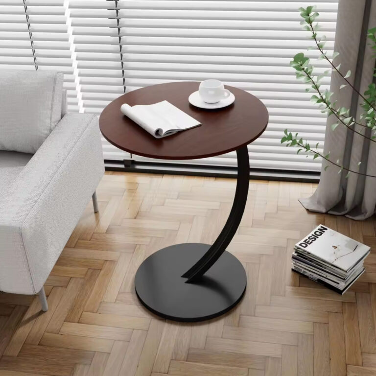 Wooden Round Sofa Side Table